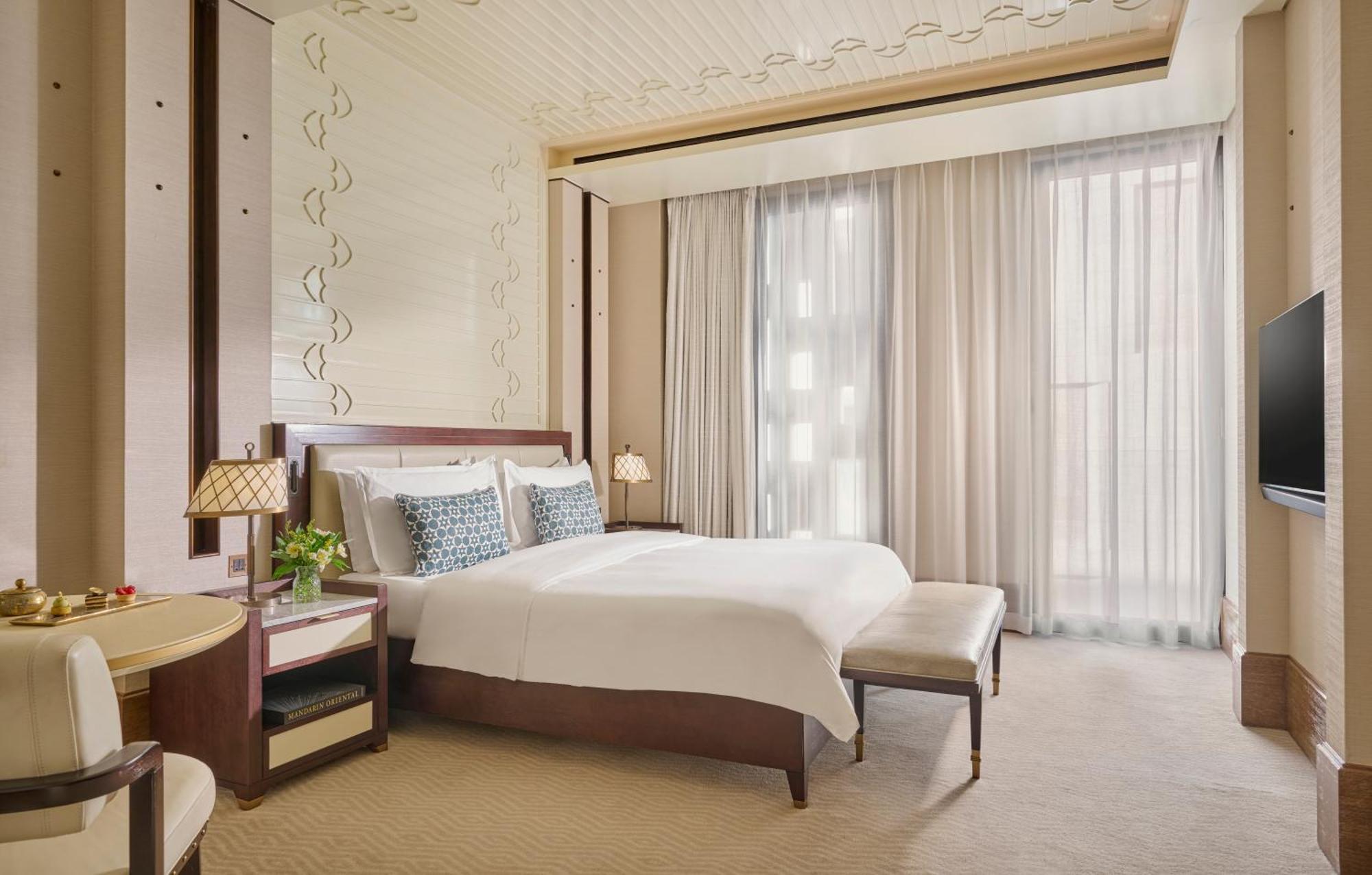 Mandarin Oriental, Doha Hotel Kültér fotó A bedroom at the hotel